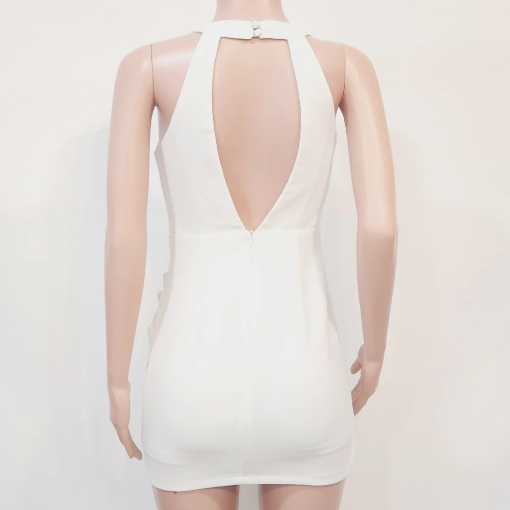TOBI Sweet Criminal Bodycon Dress White Size Medium_8